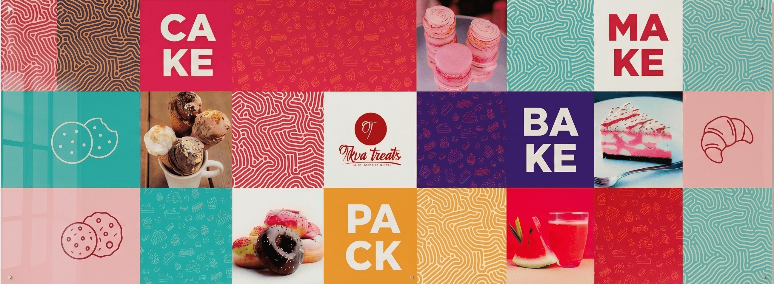Tikva Treats brand collage
